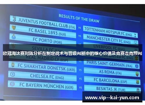 欧冠淘汰赛对阵分析在制定战术与晋级判断中的核心价值及竞赛走向预判